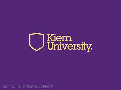 Daily Logo 38/50: College/University college dailylogochallenge logo slab serif university