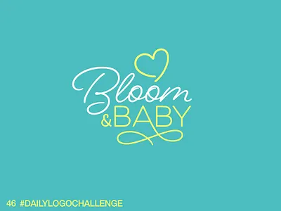 Daily Logo 46/50: Baby Apparel Brand baby children dailylogochallenge logo