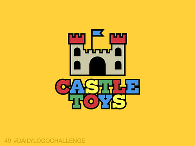 Daily Logo 49/50: Toy Store castle colorful dailylogochallenge logo toys