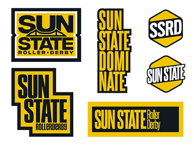 Logo - Sun State Roller Derby logo queensland roller derby rollerderby sports