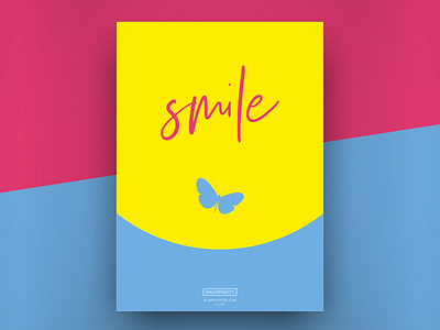 Poster - Smile blankposter.com butterfly poster smile