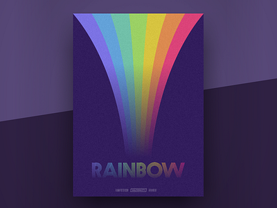 Poster - Rainbow blankposter.com poster purple rainbow