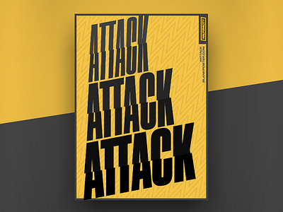 Poster - Attack attack blankposter.com poster yellow