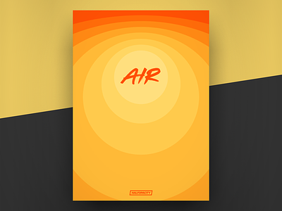 Poster - Air blankposter blankposter.com dailyposter design gradient poster sun