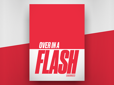 Poster - Flash blankposter blankposter.com dailyposter druk poster type