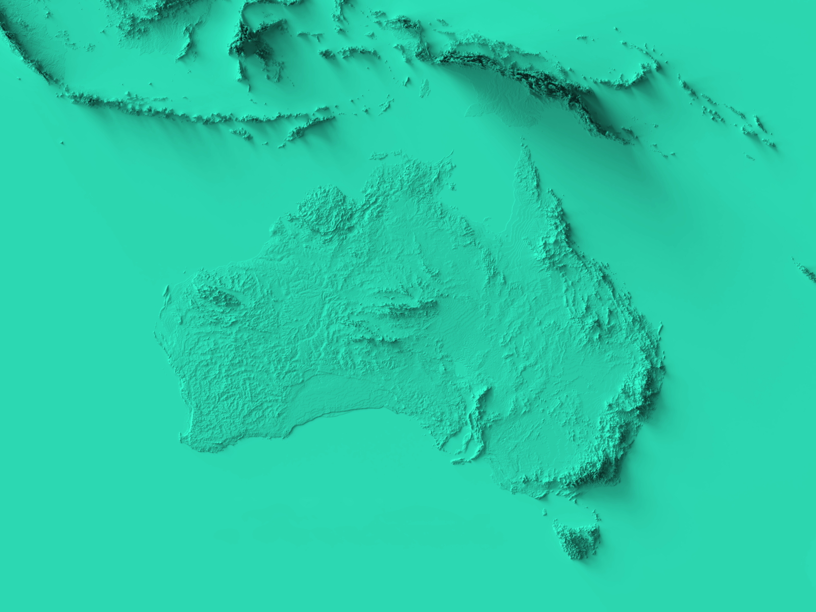 Australia Topography by Geordie Ross-Conley on Dribbble