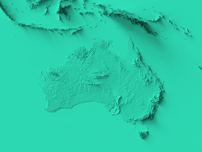 Australia Topography australia blender elevation map