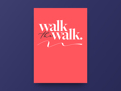 Poster - Walk blankposter.com design poster type