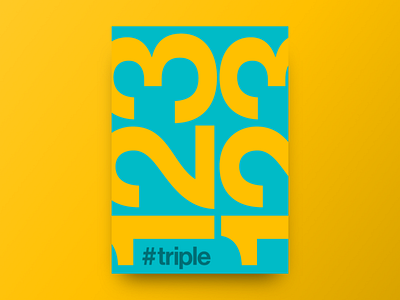 Poster - Triple blankposter blankposter.com helvetica poster type