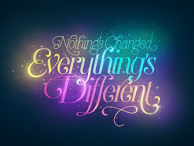 Lettering - Everything s Different