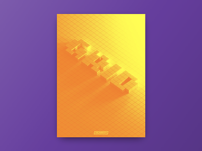 Poster - Grid 3d blankposter.com blender poster type