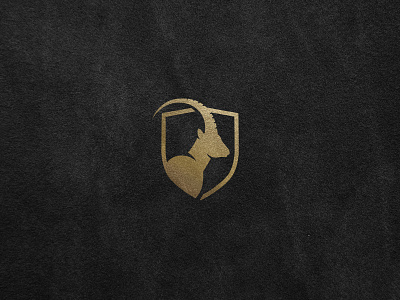 Goldenhorn Logo brand branding goldenhorn icon identity logo logotype minimalistic vector wild goat