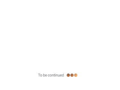To be continued ... 3 dots continue creativity logo personal branding pooya