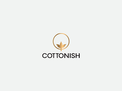 Cottonish logo branding cottonish creativity logo design minimal