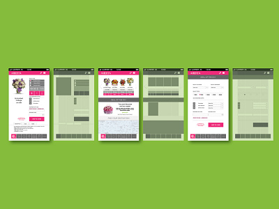 AMERTA Web dedign (mobile version) creativity flower flower delivery grid layout mobile ui pooya ui design webdesign