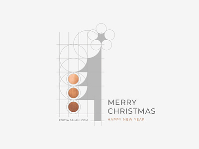 Pooya Greeting2020 Wht 191217 2020 adobe copper creative design dots graphic greeting grid happy holidays happy new year illustrator logo merry christmas merry xmas minimal minimalistic