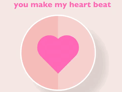 Coded Heart animated code css graphic design heart heartbeat html web design