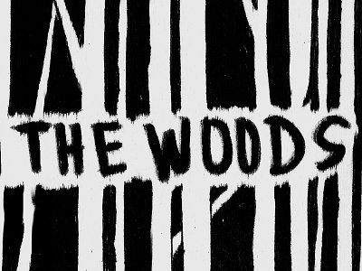 Woods drawn hand illustration lettering sarpie woods