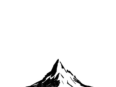 I've Been to the Mountaintop bw illustration mlk sharpie