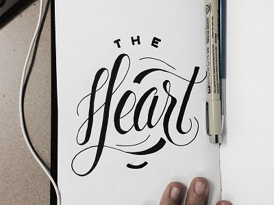 The Heart lettering