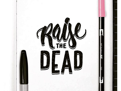 Raise the Dead lettering