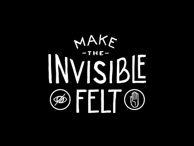 Make the Invisible Felt creative mornings lettering takeaways.