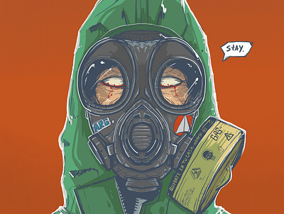 toxic arg charachter design comic concept art illustration tradicional