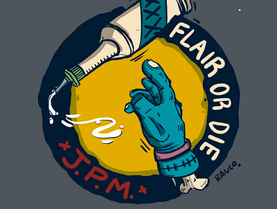 flair or die design illustration logo