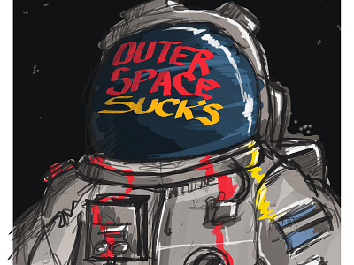 outer space illustration tradicional