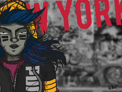 ny2 comic illustration tradicional