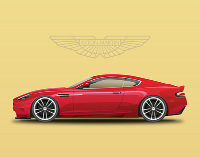 Aston Matin DBS adobe illustrator art branding design durban graphicdesign illustration illustration art south africa vectorart