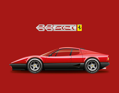 Ferrari 512BBi adobe adobe illustrator art car creative decor design durban graphicdesign illustration illustration art italian south africa vectorart