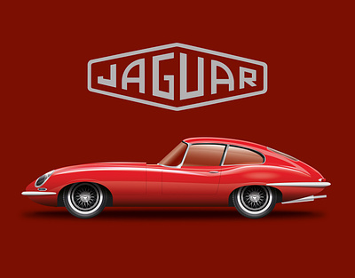 Jaguar E Type adobe illustrator art branding creative design durban graphicdesign illustration illustration art south africa vectorart