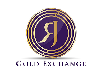 Rj gold exchange vectorart logodesign