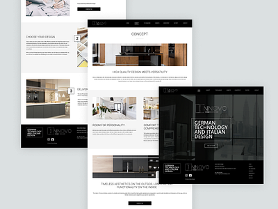 Innovo Home Design - Branding and Website Design 1/3 branding interior design logo logo design responsive ui design web web design webflow website