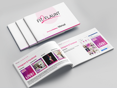 Fit2Flaunt - Branding Guidelines Manual brand guidelines brand identity brand manual branding guidelines manual visual identity