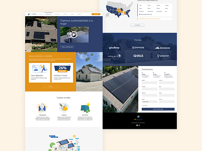 Ling Group - Website design interface design interface designer renewable energy solar energy ui ui design user interface ux web web design web designer website
