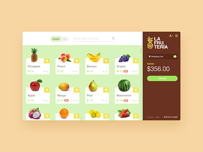 La Frutería - UI Concept 01