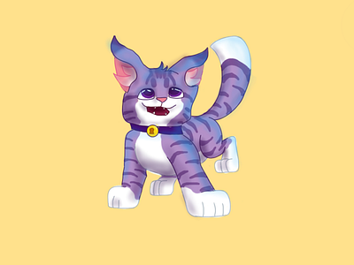 purple cat