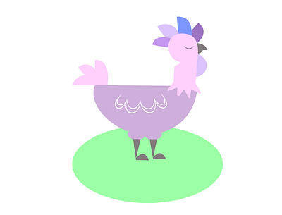 Rooster flat cartoon cartoon illustration design illustraion illustration illustrator kids kids illustration pink purple rooster vector