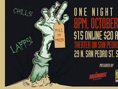 Spook Show Poster comedy halloween poster sketch comedy spooky