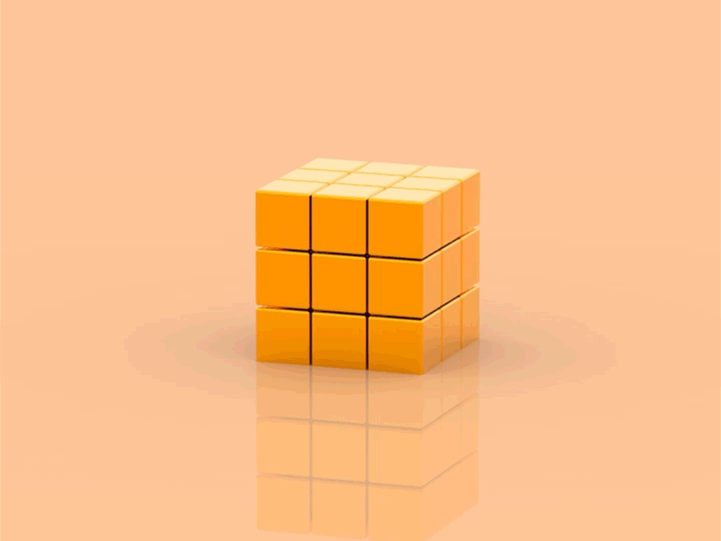 Rubik's cube 2 c4d gif gif艺术 设计