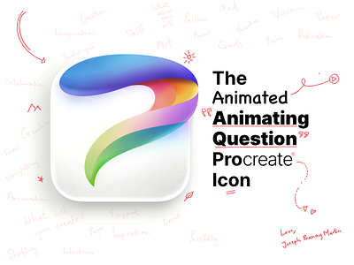 "Animating Question" | Procreate Icon Redesign