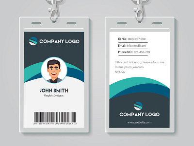 ID card design 09