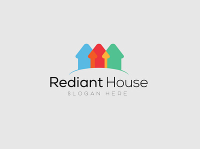 Rediant House Logo app branding design fashion flyer freelance graphic design icon illustration logo logo design logodesign logotype paper poster