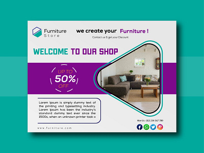 ads banner for furniture shop ads ads banner ads design banner banner design branding design fashion flyer freelance graphic design logo vector