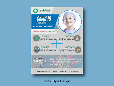 Doctor Flyer Design app branding design fashion flyer flyer design flyer template flyers freelance graphic design icon illustration logo paper