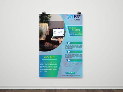 fit flyer app branding design fashion flyer freelance graphic design icon illustration logo paper poster