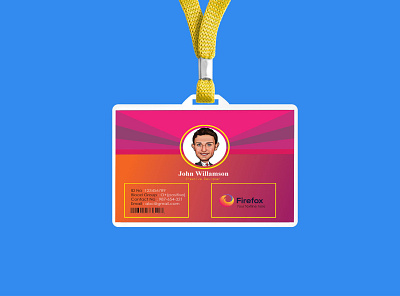 Company Employee ID Identity Card app branding design fashion flyer freelance graphic design icon illustration logo paper poster