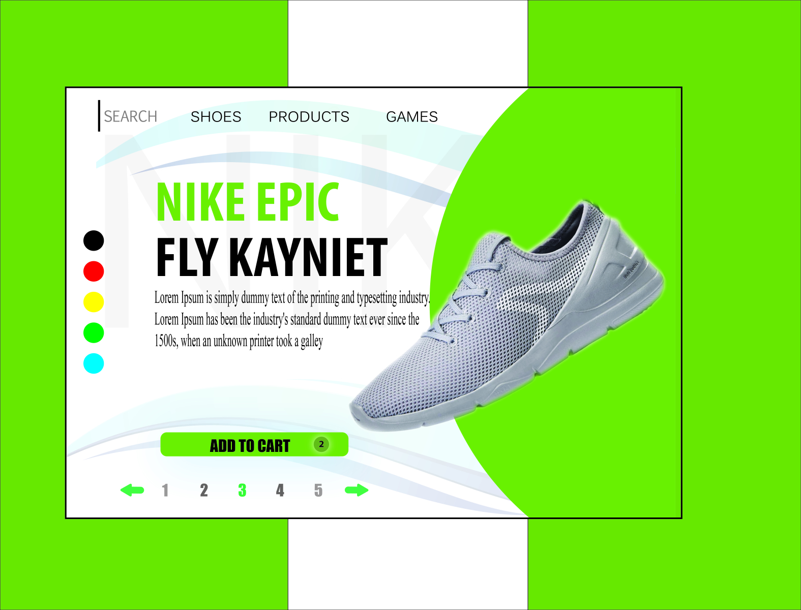 Shoe Web Banner by Ahsanul Hoq on Dribbble